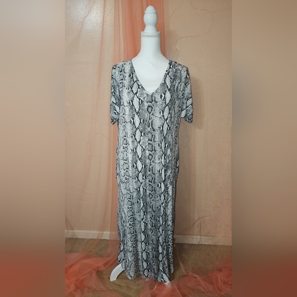 Reptile Patterned Dress